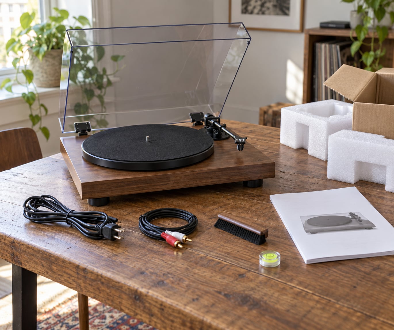 how to set up a turntable for the first time