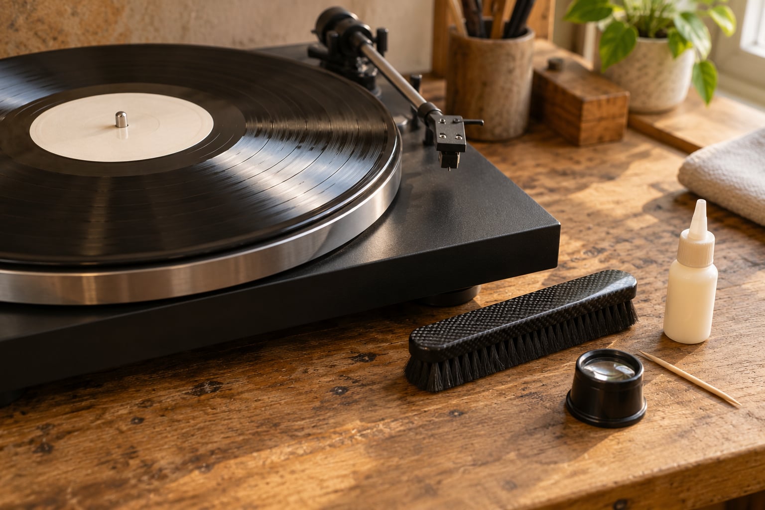 how to remove scratches from vinyl records