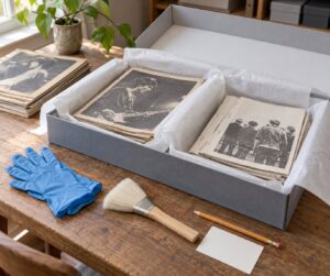 best way to archive old magazines and zines