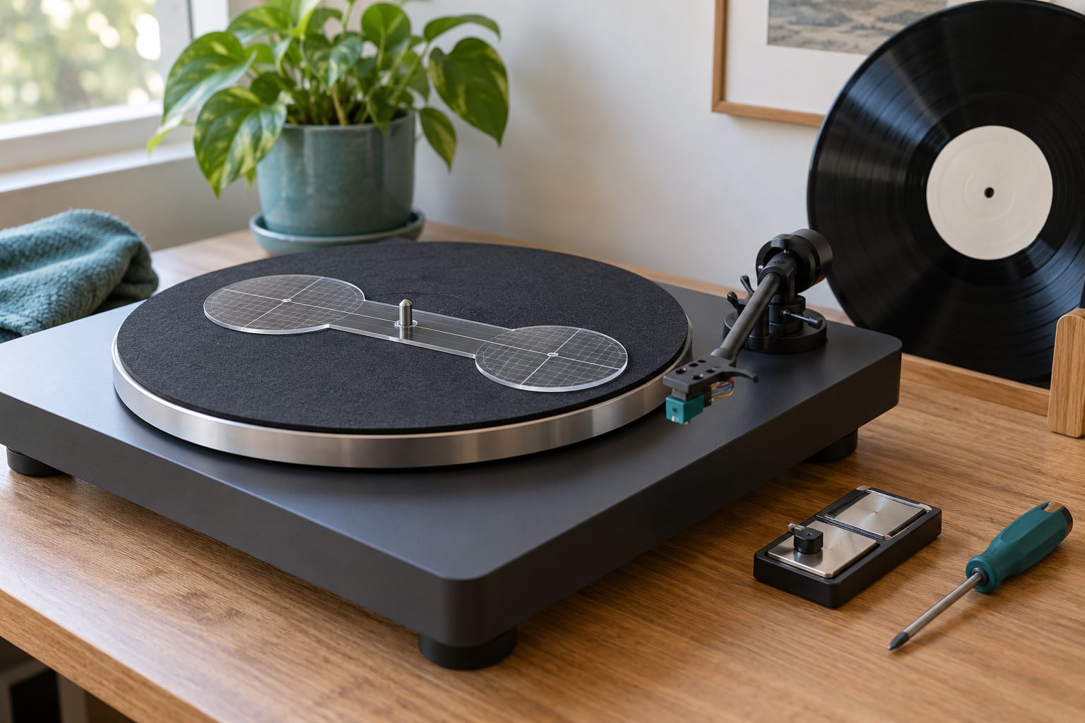 how to align a cartridge on a turntable