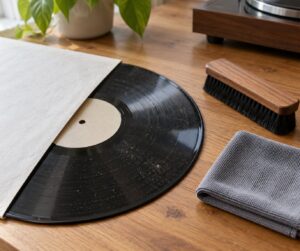 how to clean a record without a machine