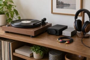 how to listen to vinyl with headphones