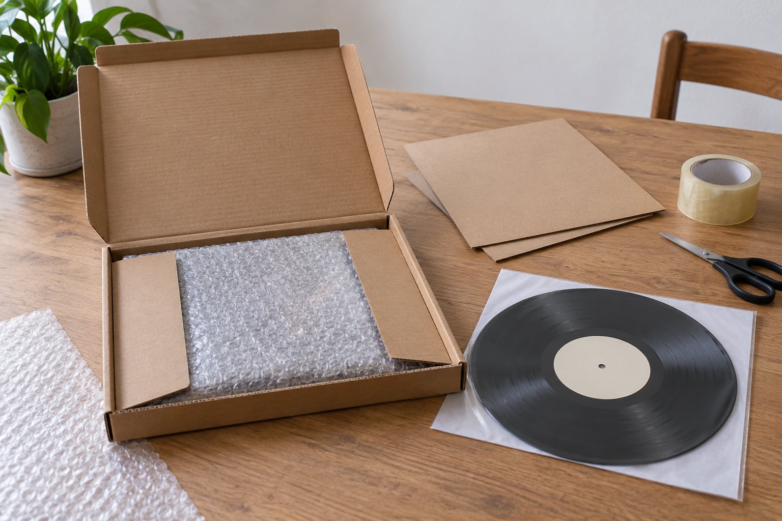 how to ship vinyl records safely