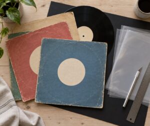 how to upcycle old album covers