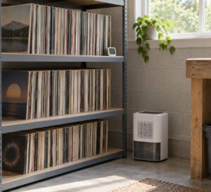 can you store records in a garage