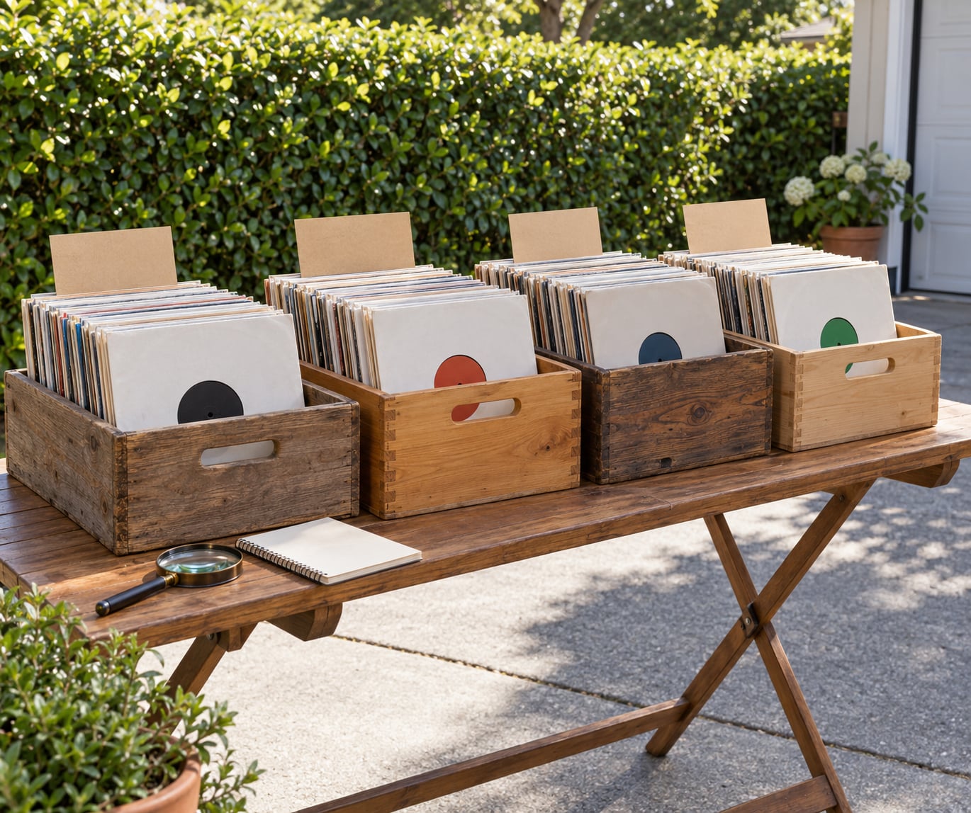 how to price records for a yard sale