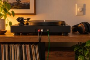 why does my turntable buzz when i touch it
