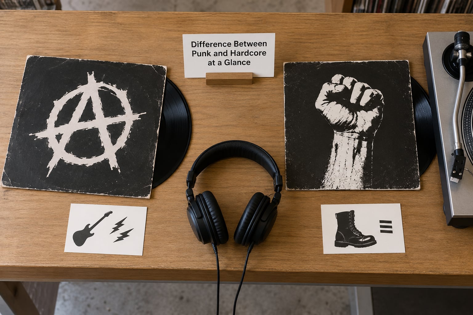Difference Between Punk and Hardcore at a Glance
