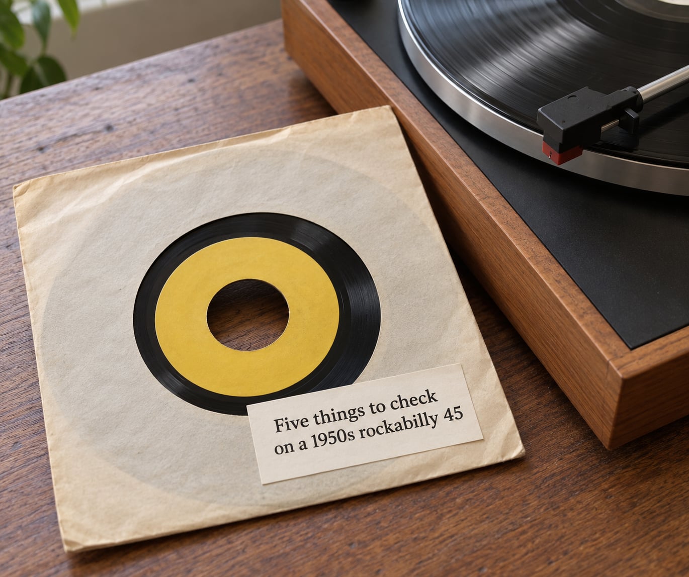 Five things to check on a 1950s rockabilly 45