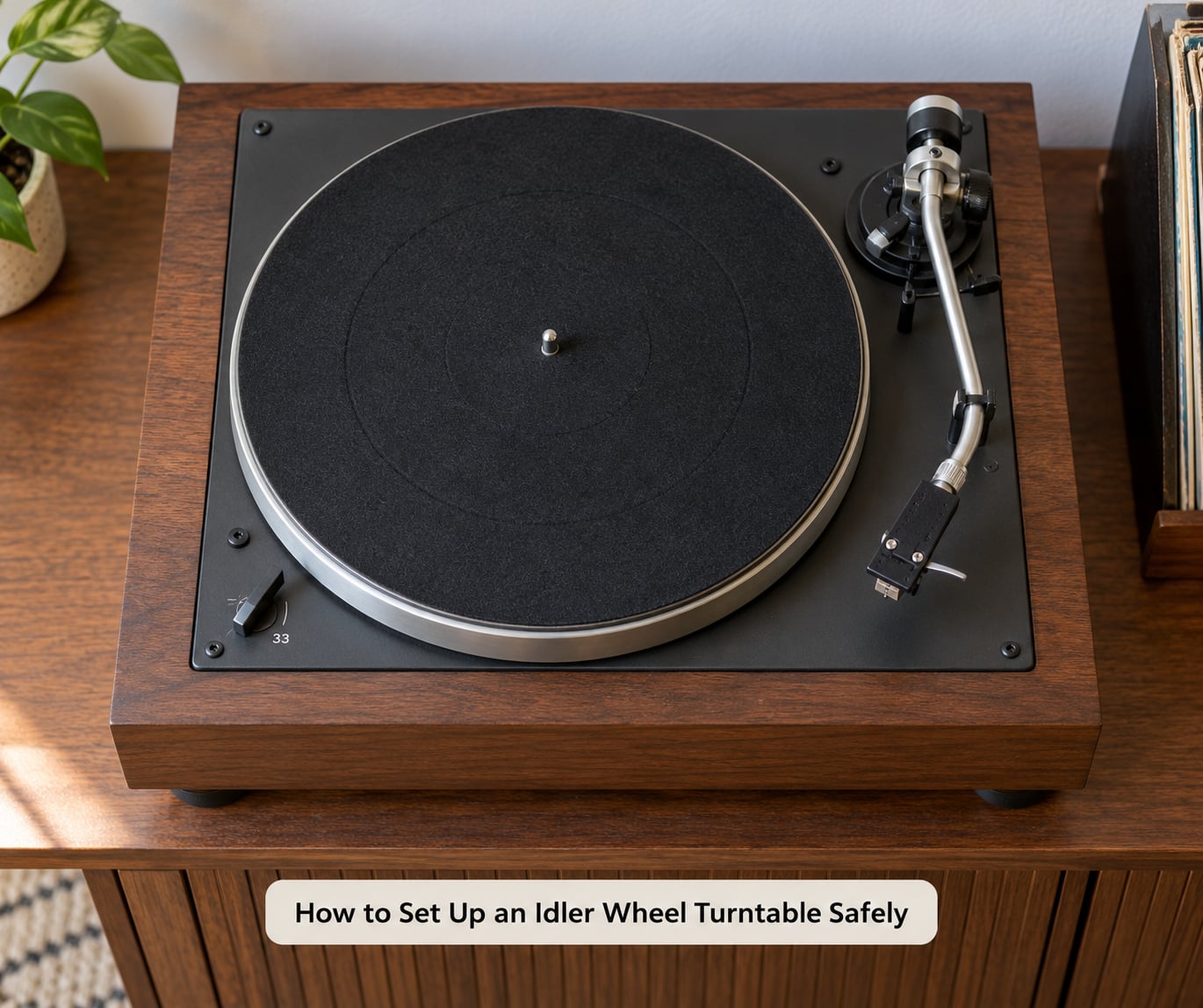 How to Set Up an Idler Wheel Turntable Safely