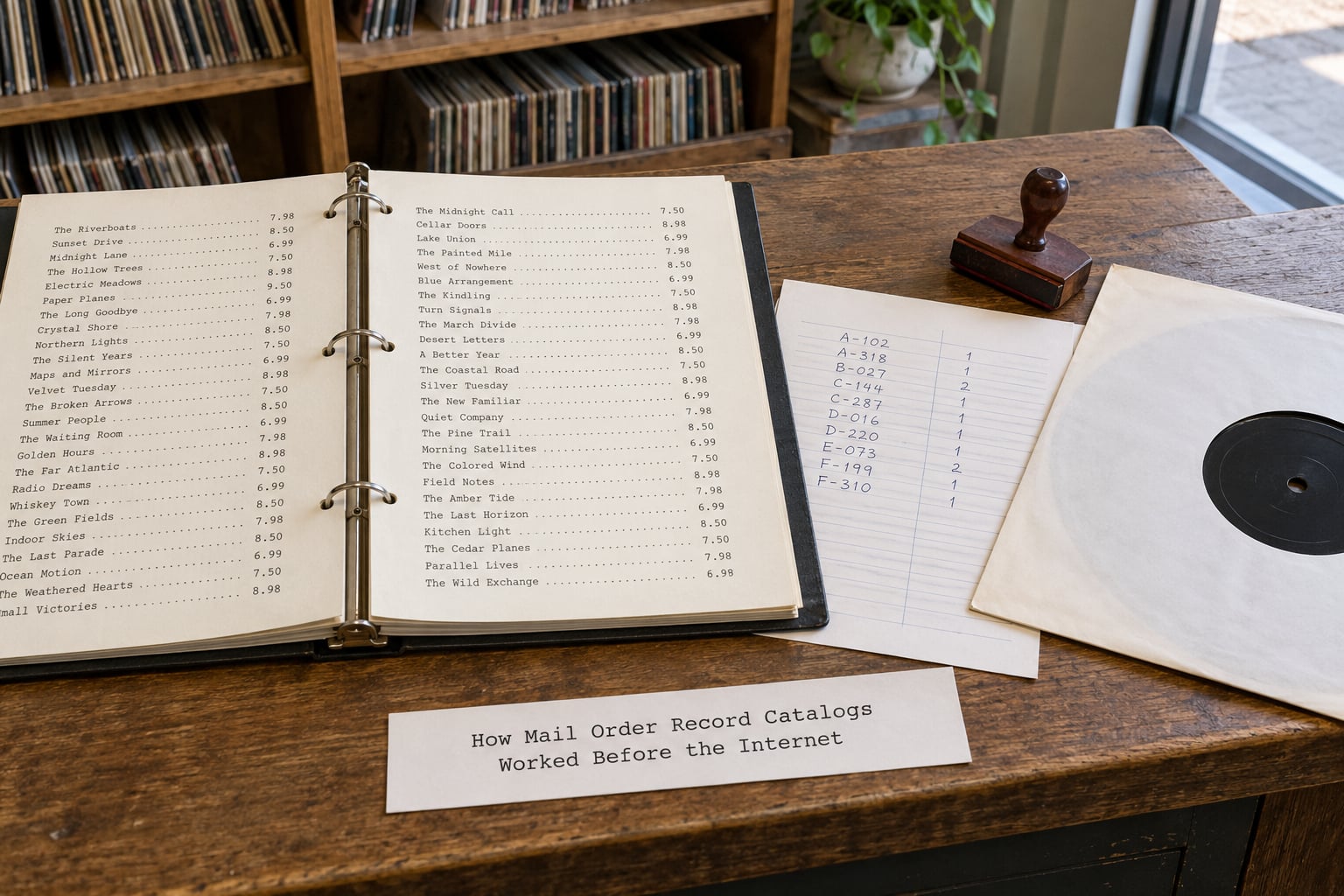 How Mail Order Record Catalogs Worked Before the Internet