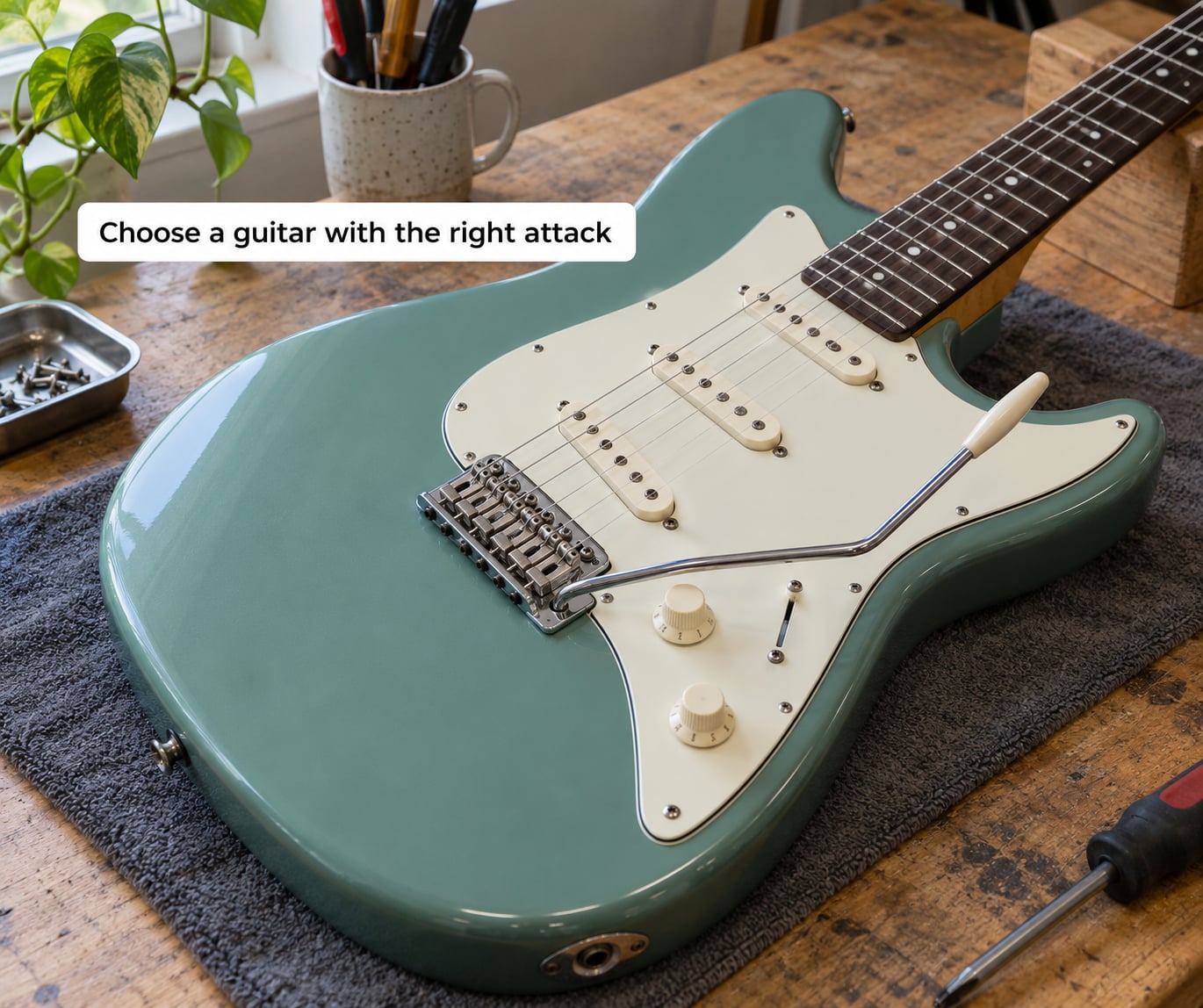 Choose a guitar with the right attack