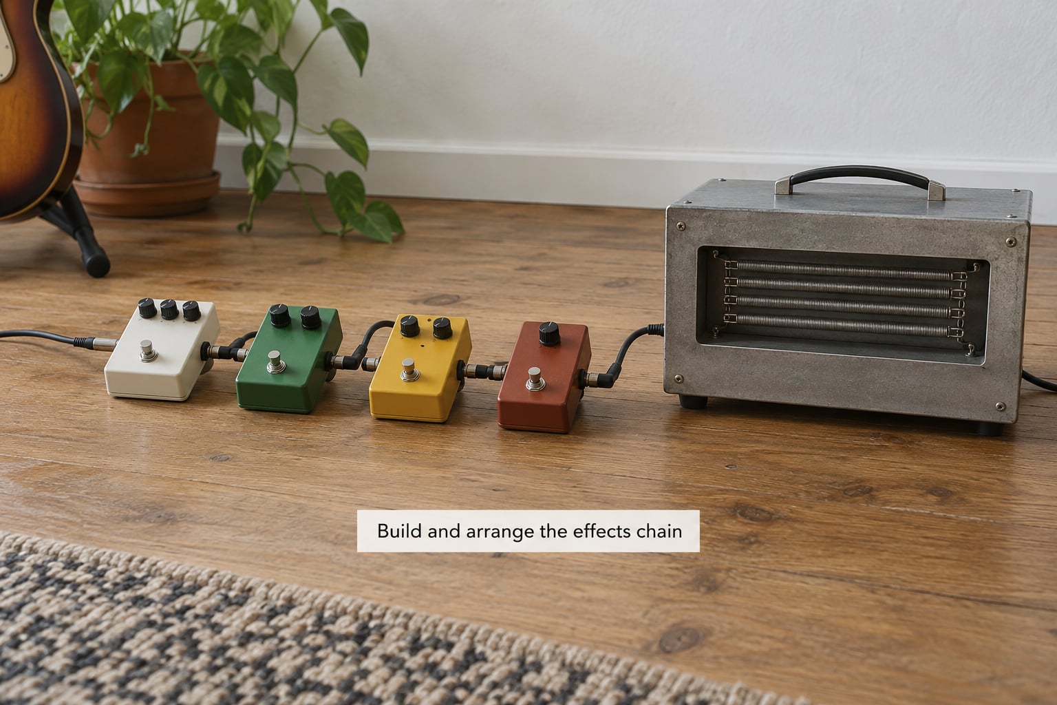 Build and arrange the effects chain