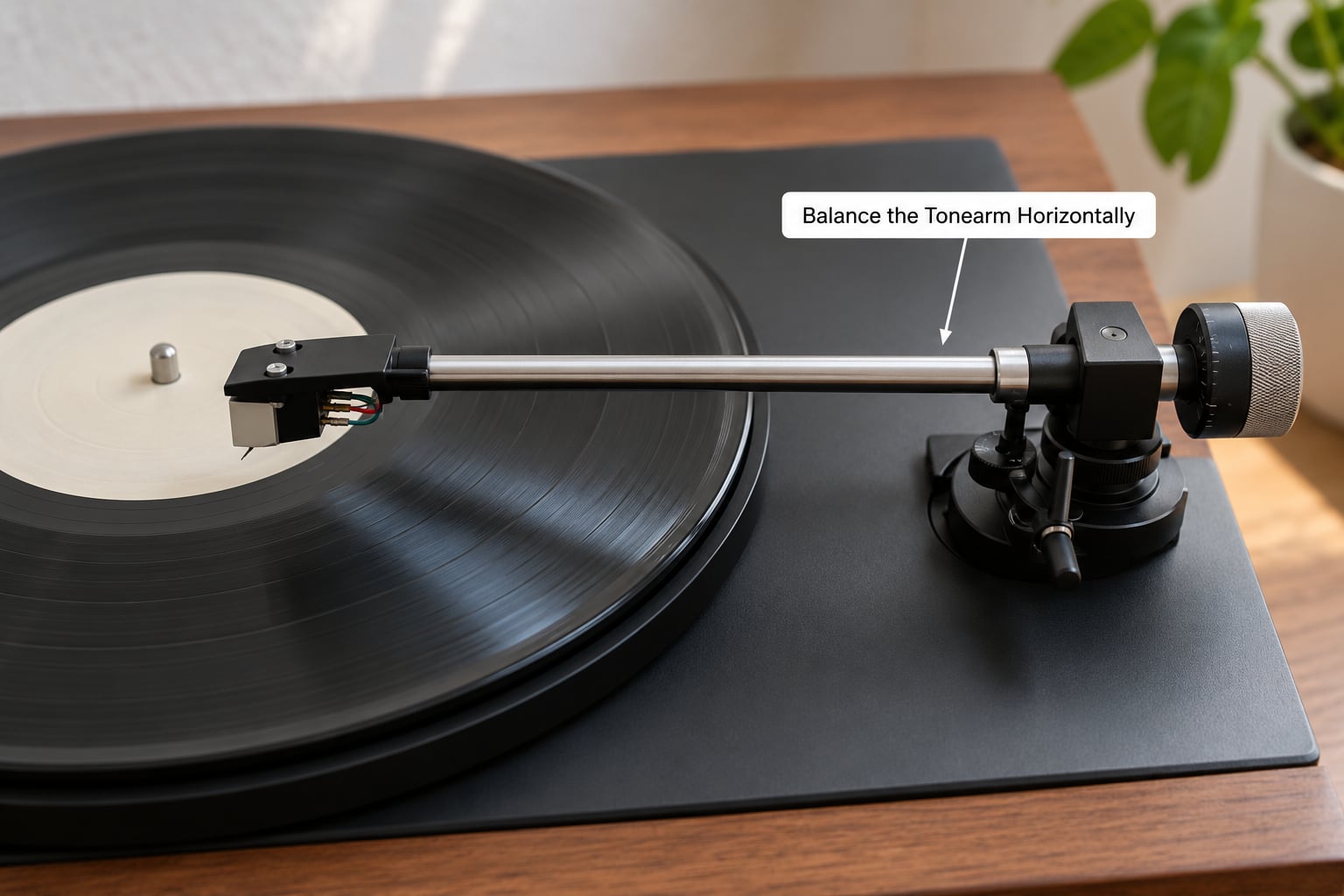 Balance the Tonearm Horizontally