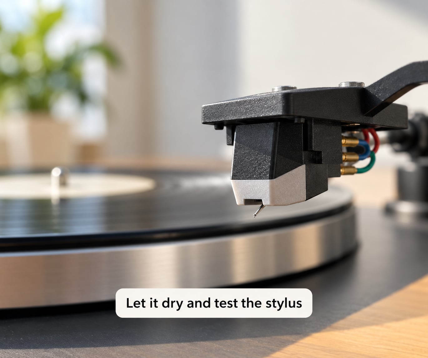 Let it dry and test the stylus