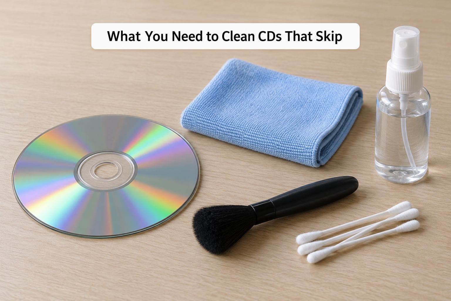 What You Need to Clean CDs That Skip