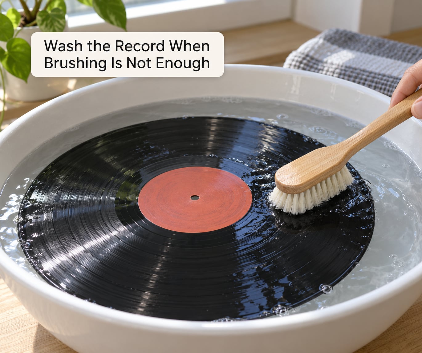 Wash the Record When Brushing Is Not Enough