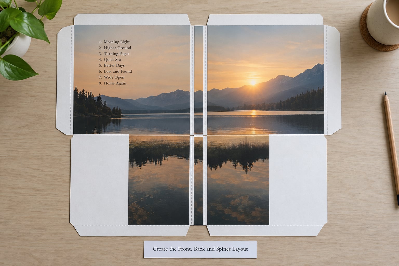 Create the Front, Back and Spines Layout