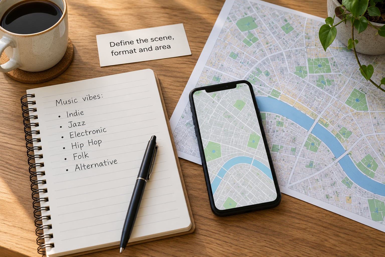 Define the scene, format and area