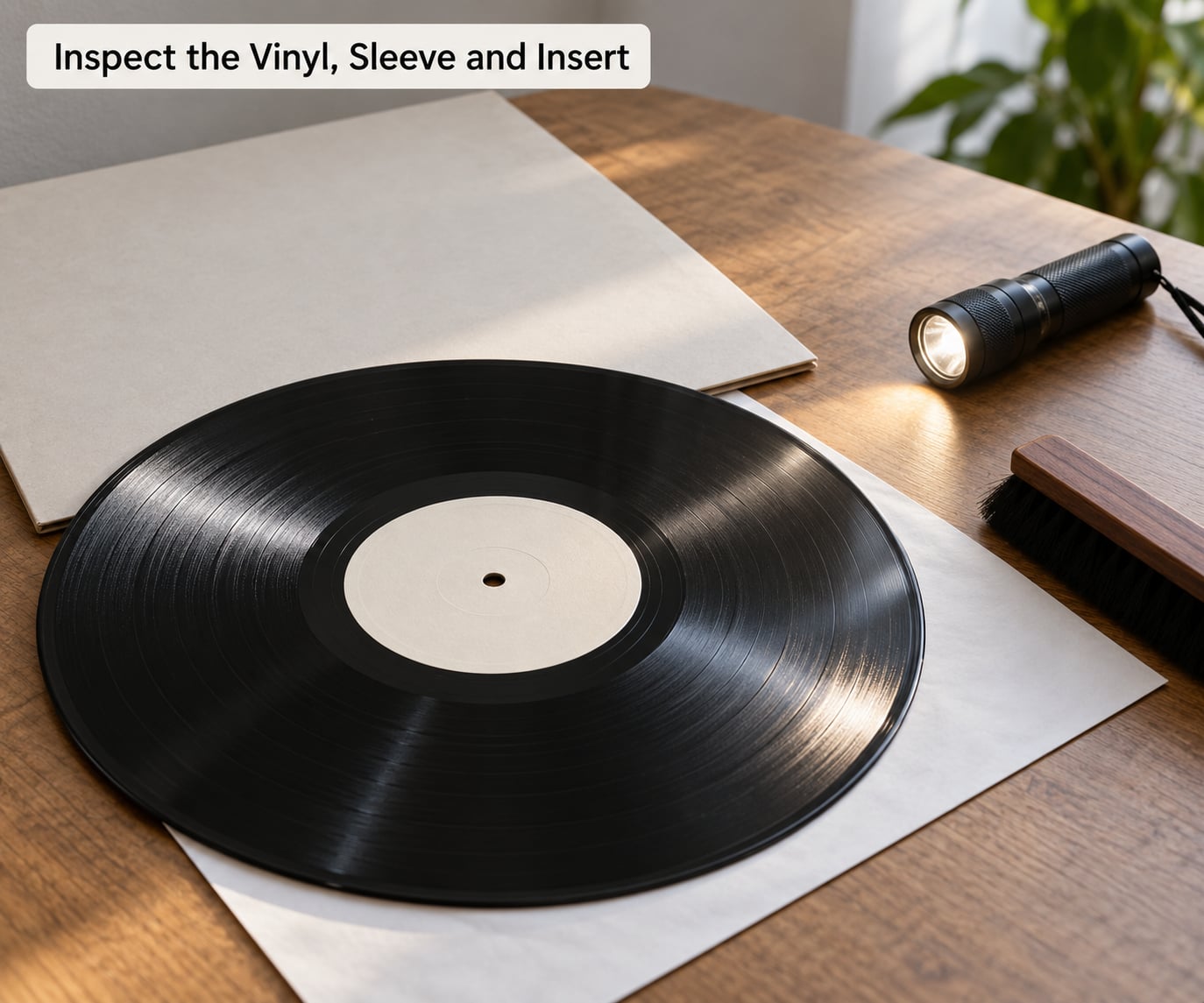 Inspect the Vinyl, Sleeve and Insert
