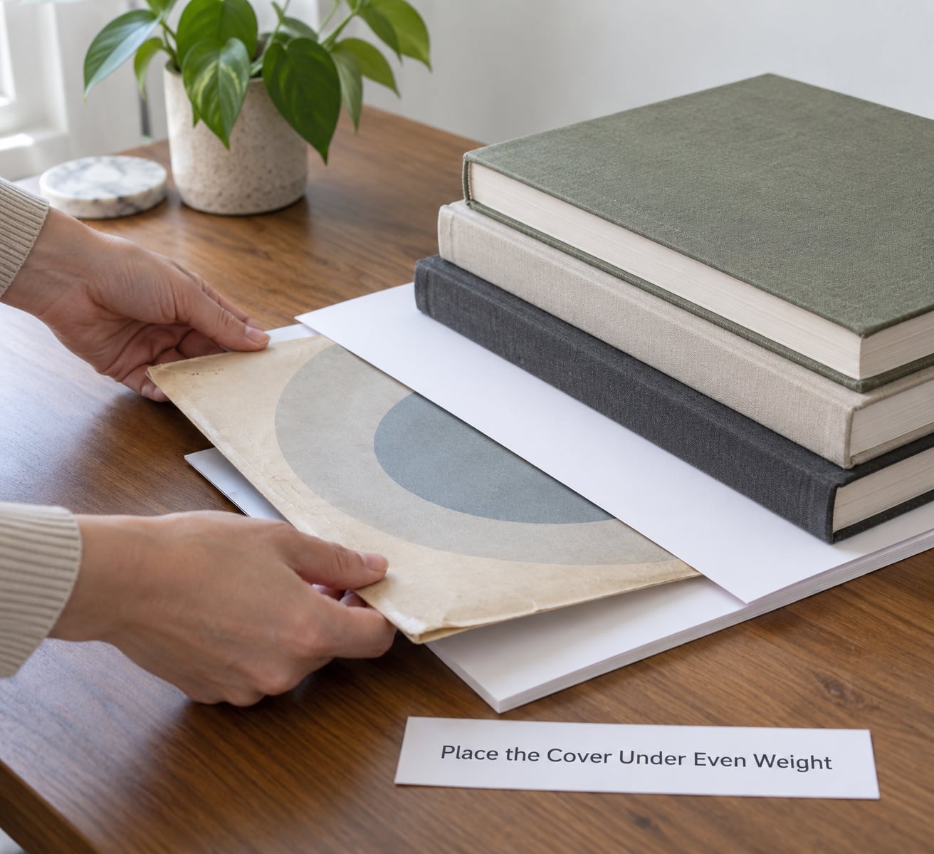 Place the Cover Under Even Weight