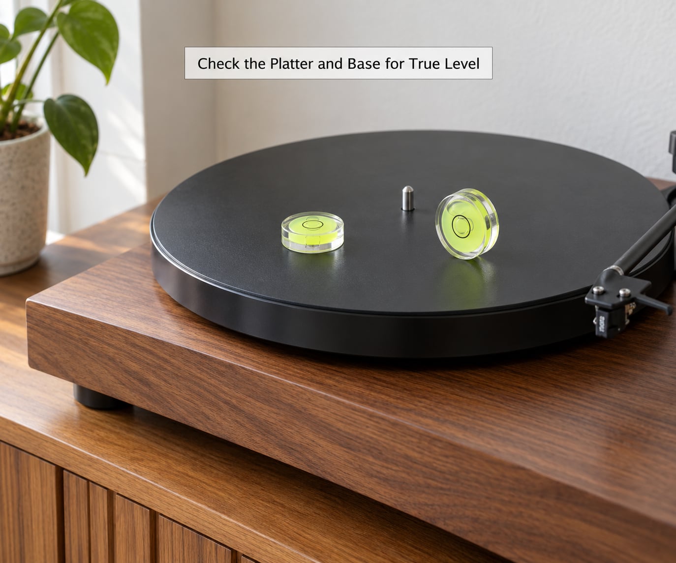 Check the Platter and Base for True Level