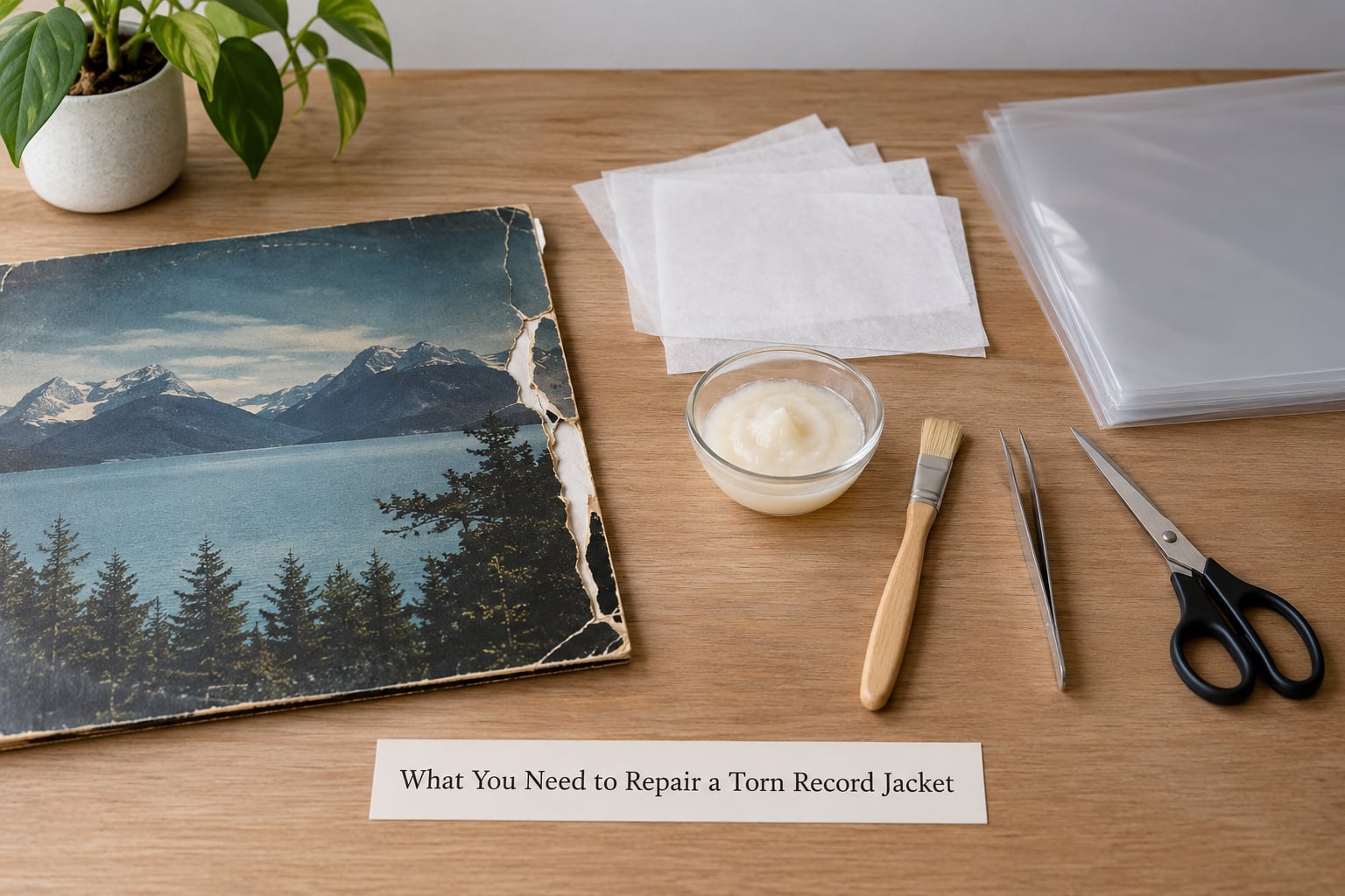 What You Need to Repair a Torn Record Jacket