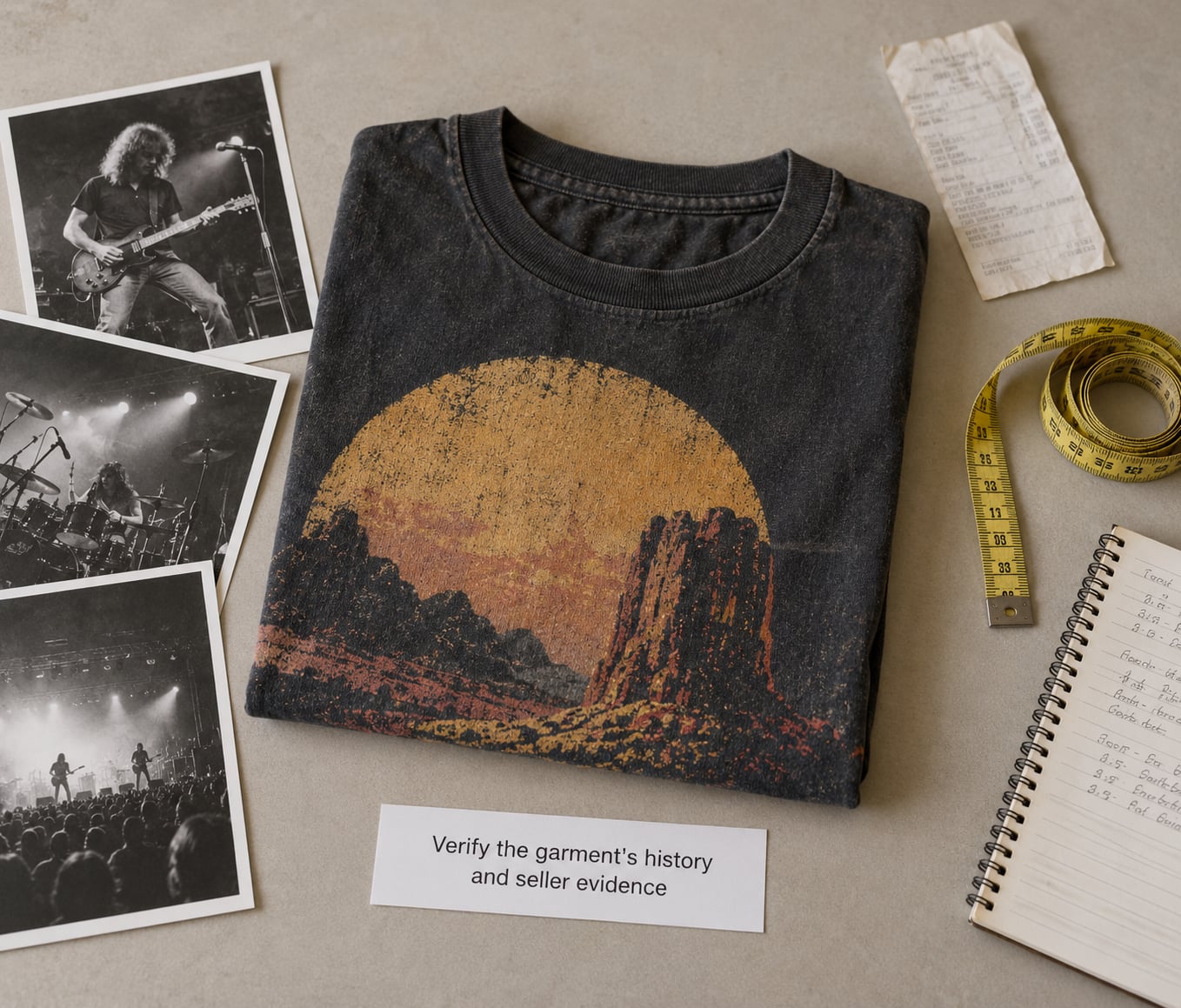 Verify the garment's history and seller evidence