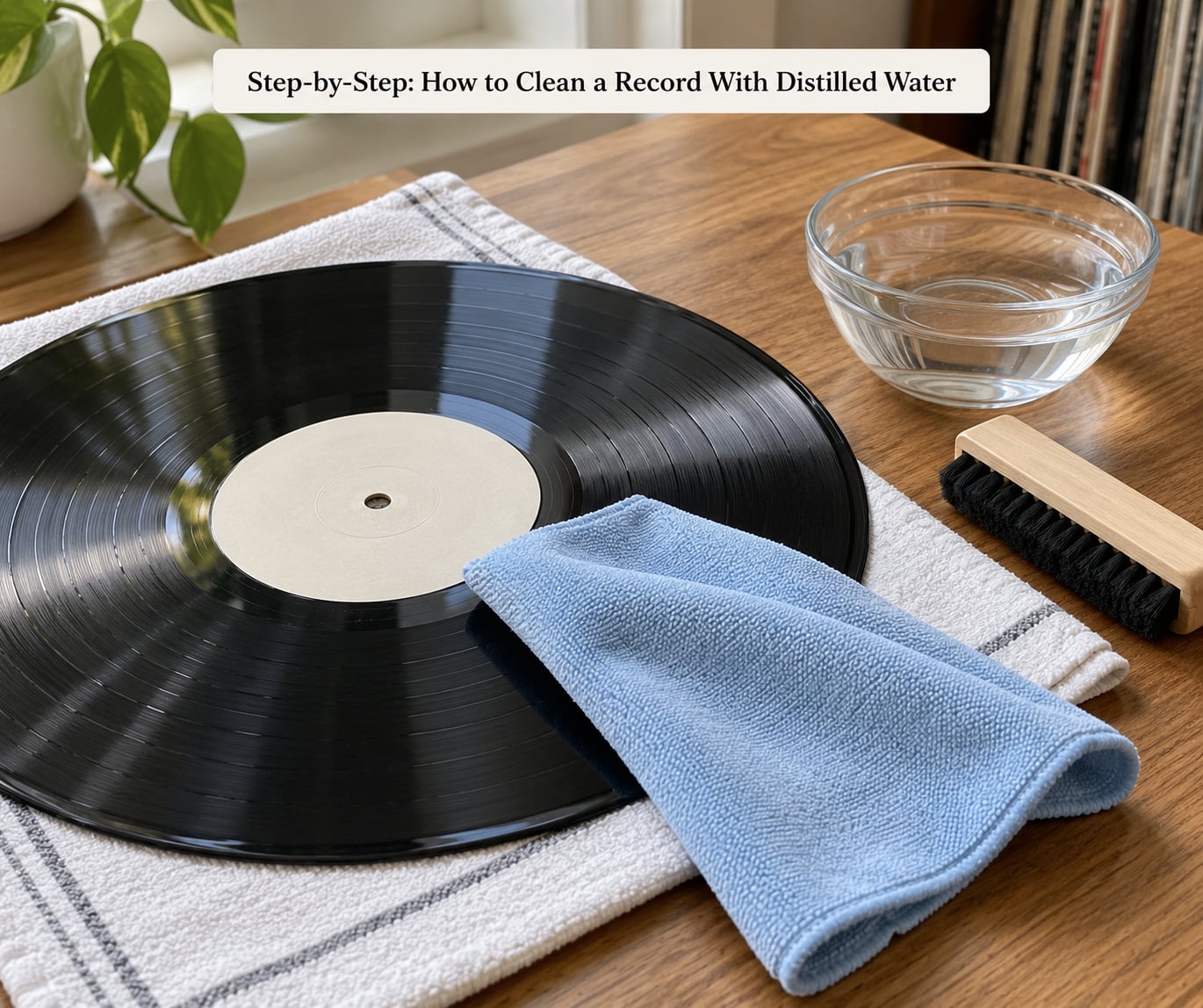 Step-by-Step: How to Clean a Record With Distilled Water