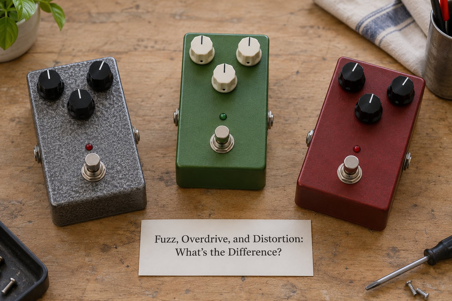 Fuzz, Overdrive, and Distortion: What's the Difference?