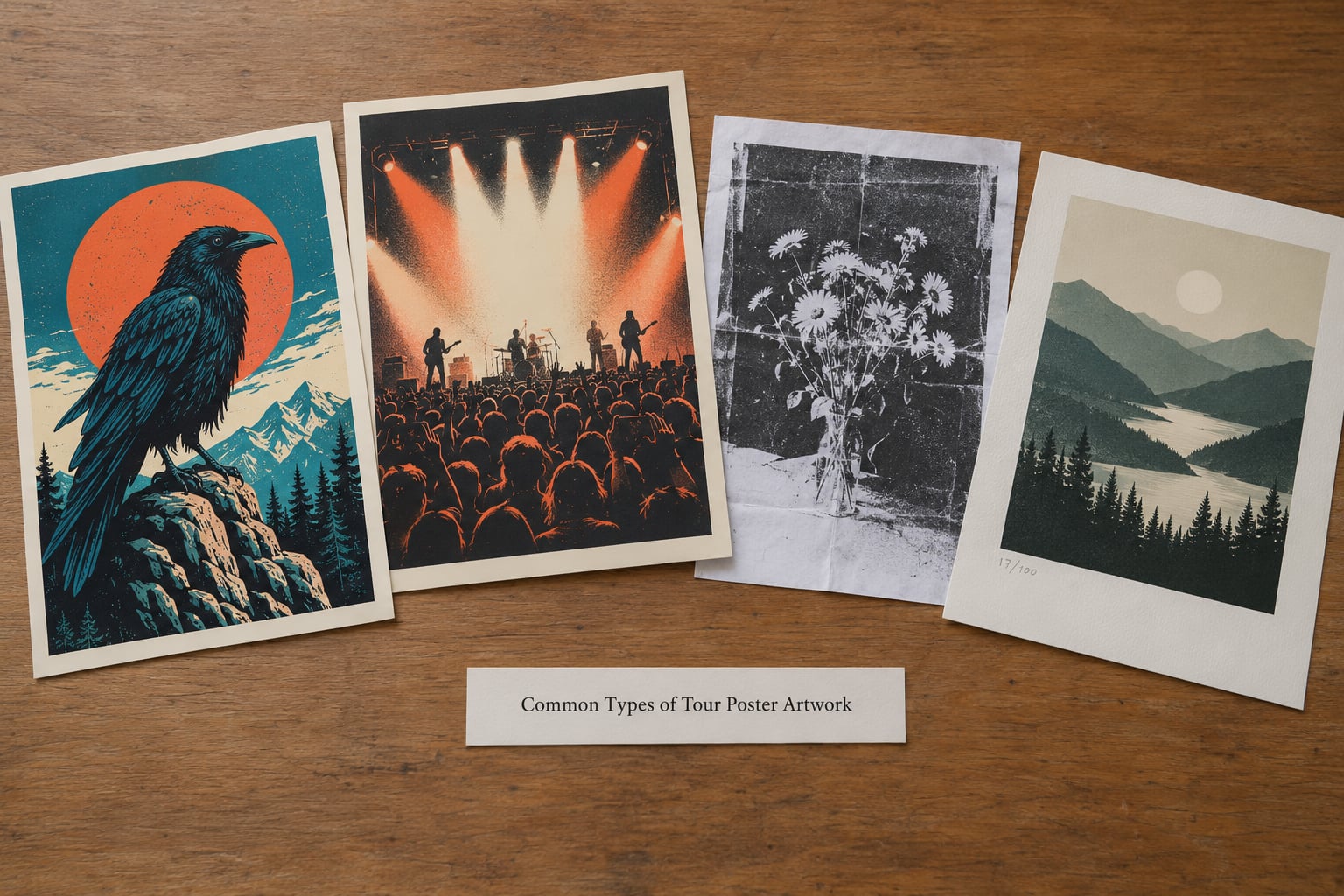 Common Types of Tour Poster Artwork