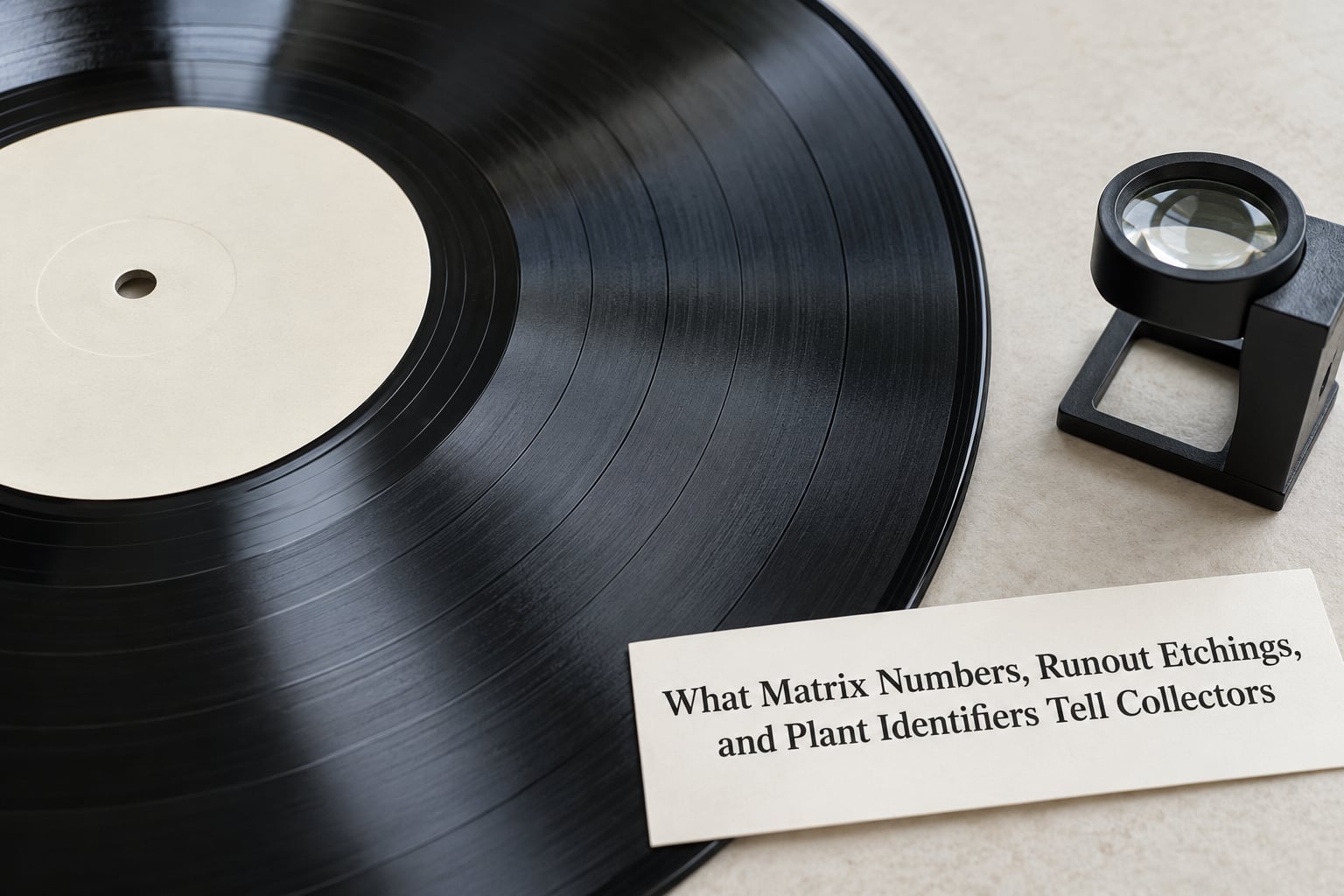 What Matrix Numbers, Runout Etchings, and Plant Identifiers Tell Collectors
